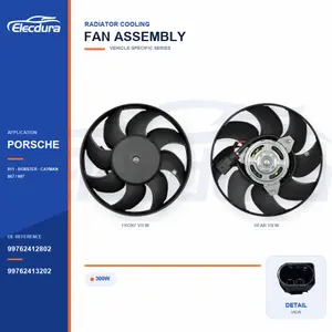 Radiator Cooling Fan for Porsche 997 / 911 300W 99762412802 Bulk Supply