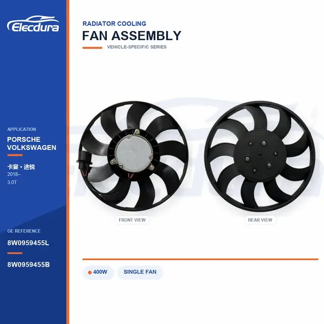 Radiator Cooling Fan for Porsche Cayenne / Touareg 400W 8W0959455L Bulk Supply