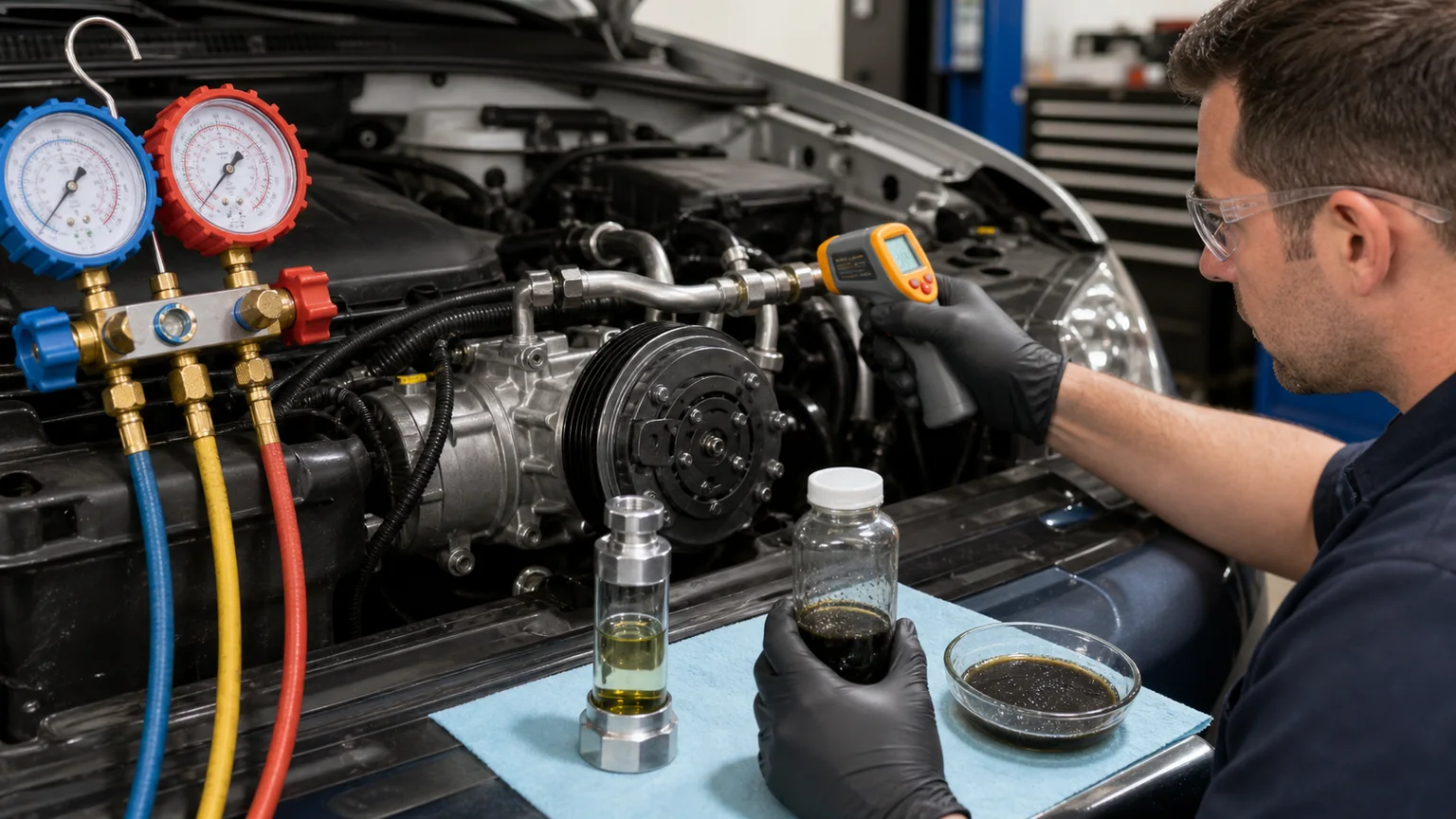 AC compressor run in warning signs and inspection points