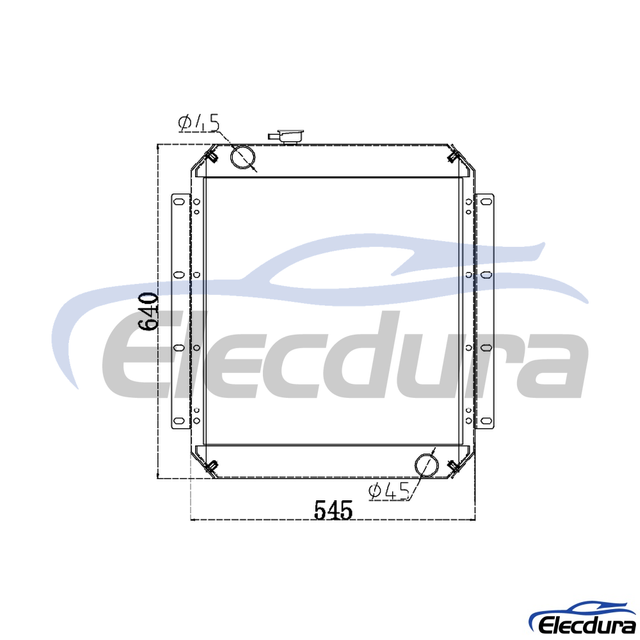 085-5426 Caterpillar E70B vodn&iacute; n&aacute;drž Chladič sestava j&aacute;dra