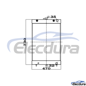 11M9-45010 Hyundai R55-9 R60-9 Radiator Assembly