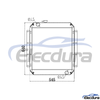 085-5426 Caterpillar E70B Water Tank Radiator Core Assembly