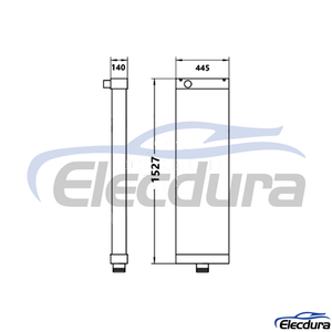 561-03-81642 Komatsu HD785-7 Water Tank Radiator Core