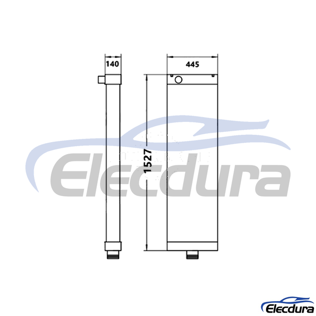 561-03-81642 Komatsu HD785-7 Water Tank Radiator Core