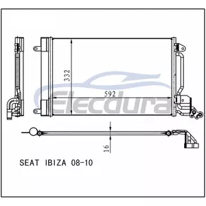 6R0820411D Volkswagen Polo 2020+ A/C Condenser with Drier