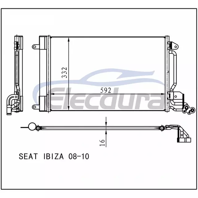 6R0820411D Volkswagen Polo 2020+ Condensator A/C cu uscător