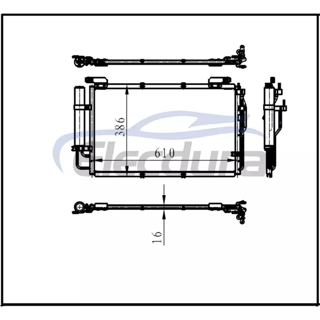 97606-17000 Hyundai Matrix 2001-2010 Klima Kondansat&ouml;r&uuml;