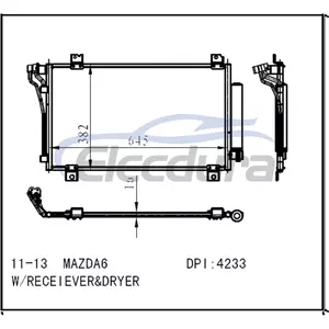 GEG161480 Mazda 6 2011-2013 A/C Condenser
