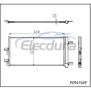 64539286712 MINI Cooper Countryman 2018-2021 A/C Condenser with Drier