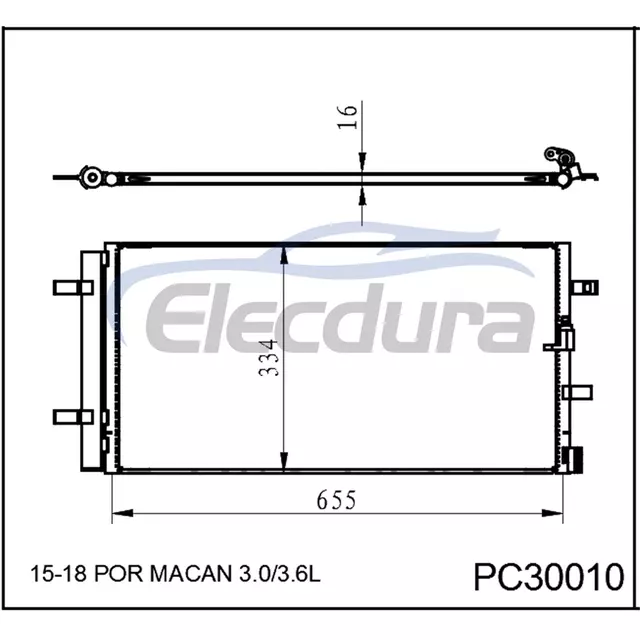 8T0260403 Audi A4 2013-2017 A/C kondensator