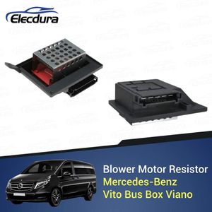 OE-standard 0018357860 5-pin blower motor resistor with metal protective cage for Mercedes-Benz Vito and Viano W639.