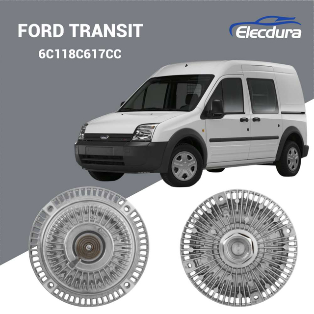 Bulk shipment of 6C118C617CC fan clutch for Ford commercial vehicle distributors with neutral packaging.