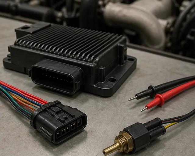 Test del cablaggio del modulo di controllo della ventola e del sensore di temperatura per il funzionamento della ventola dopo lo spegnimento