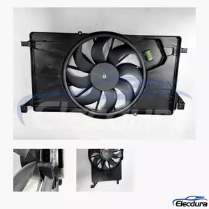 ED818C607AC Ford Dual Radiator Cooling Fan Assembly aftermarket wholesale replacement