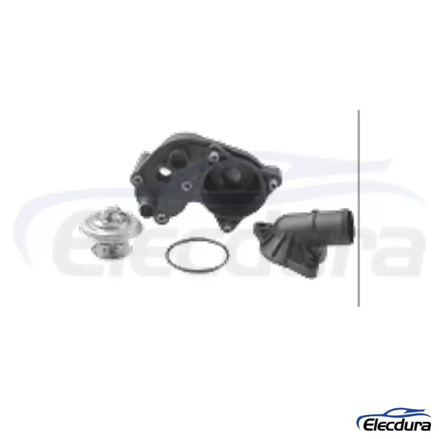 WITH ONE CLIP ON TEMPRATRUE PORT 2L2Z-8592-AA Engine Coolant Thermost