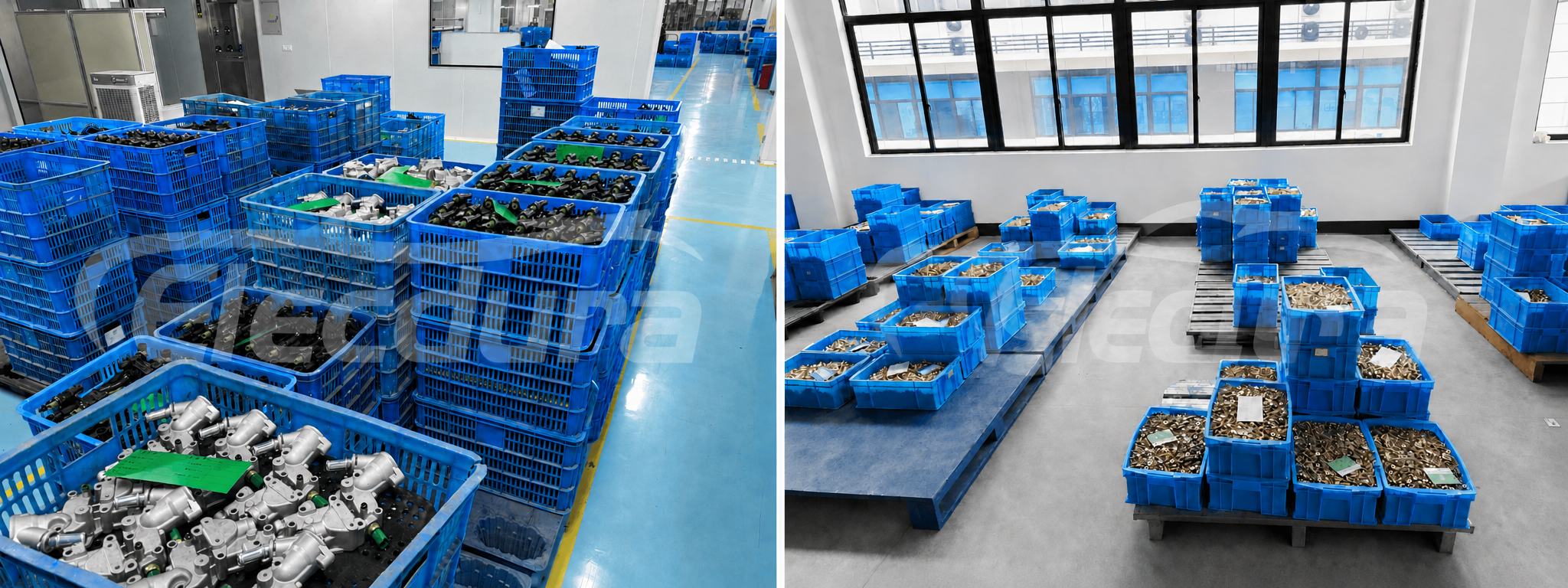 Clean warehouse area with sorted automotive cooling system parts prepared for wholesale supply-1.png