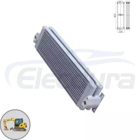 Hydraulic Oil Cooler 22P-03-11131 for Komatsu PC60-8 Excavator