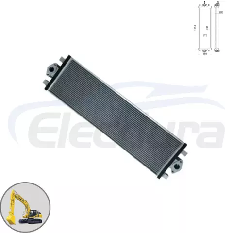 Hydraulic Oil Cooler 20Y-03-42461 1034x303mm tall core wholesale supplier for Komatsu PC200-8 PC200LC-8 bulk order aftermarket replacement