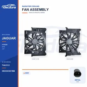 Radiator Cooling Fan Assembly for Jaguar F-Pace 400W T4A3312 Bulk Supply