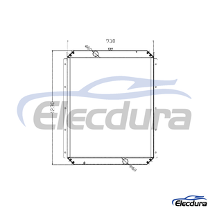 4466040 Hitachi ZX450-6 Water Tank Radiator Core