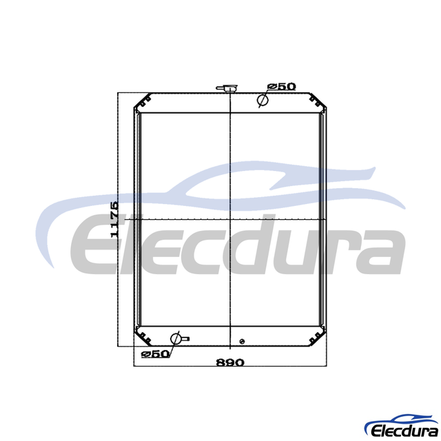 13C0000-1 Doosan DH300-5 Water Tank Radiator Core