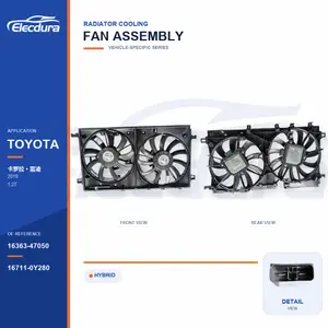 Radiator Cooling Fan Assembly for Toyota Corolla / Levin 16363-47050 Bulk Supply