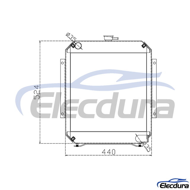 20T-03-71110 KOMATSU PC45 Radiateur
