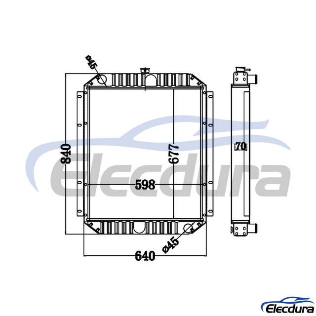 099-3559 Caterpillar E200B Radiateur Kern