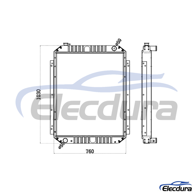 206-03-61410 KOMATSU PC220-6 Radiator