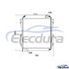 4397053 HITACHI EX60-5 Radiator