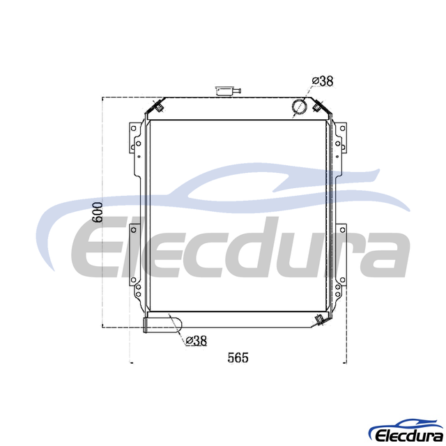 4397053 HITACHI EX60-5 Radiator
