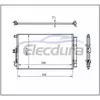 976062K600 Ford Escort 1992-2003 A/C Condenser Assembly 12mm Core