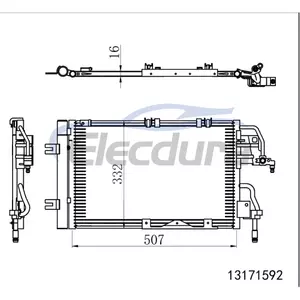 13171592 Opel Zafira B A05 2005-2006 A/C Condenser