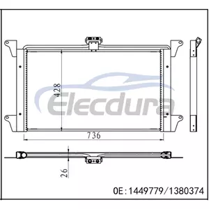 1449779 Scania 4 Series 1996-2001 A/C Condenser