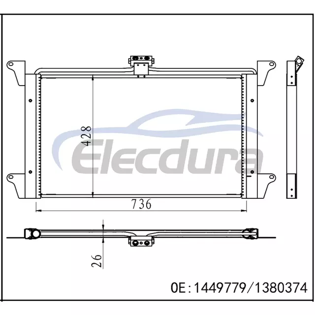 1449779 Scania 4 Series 1996-2001 A/C Condenser