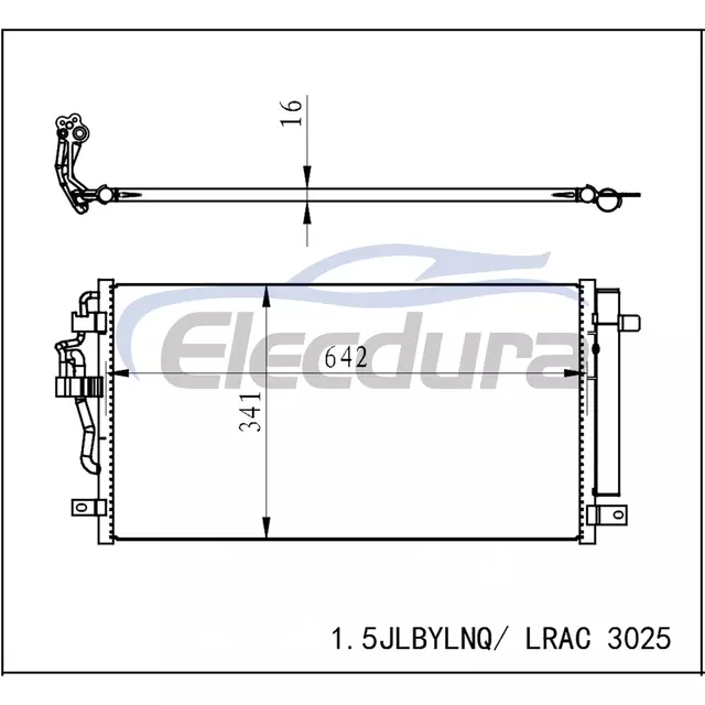 8010054000 Geely Coolray 2018+ A/C Condenser Assembly