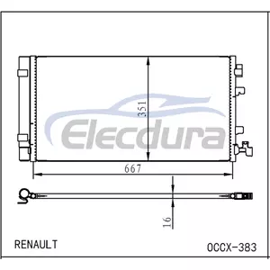 92100-0005R Renault L305 L30h 2010+ A/C Condenser