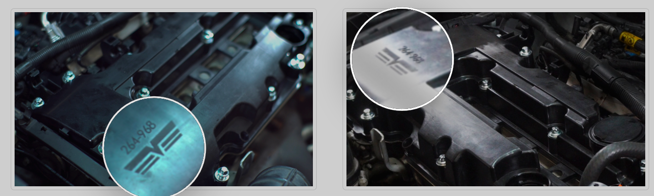 Dorman aftermarket engine valve cover examples installed on engines (OE-replacement reference)