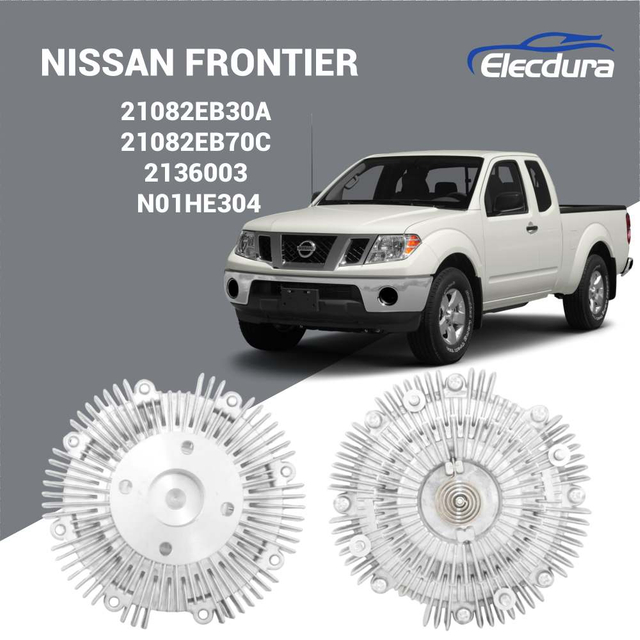 Wholesale 21082EB30A fan clutch for Nissan Frontier 2.5 16V featuring high-precision bimetal sensor.