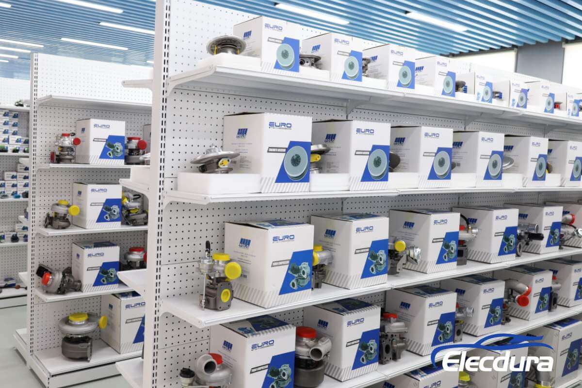 multi category auto parts showroom display