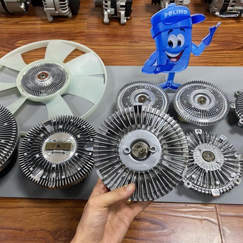 Fan clutch pre-shipment inspection showing surface finish and product quality
