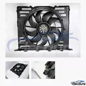 17427953401 BMW Brushless Radiator Cooling Fan Assembly aftermarket wholesale replacement