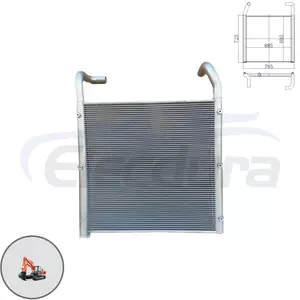 4287045 Hitachi EX200-2 hydraulic oil cooler wholesale aftermarket replacement for excavator parts distributors