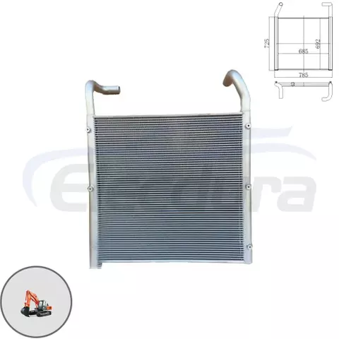 4287045 Hitachi EX200-2 hydraulic oil cooler wholesale aftermarket replacement for excavator parts distributors
