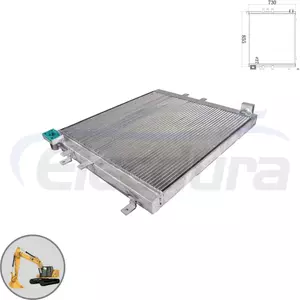 Caterpillar E320C hydraulic oil cooler 196-8184 core view for wholesale suppliers and bulk order distributors