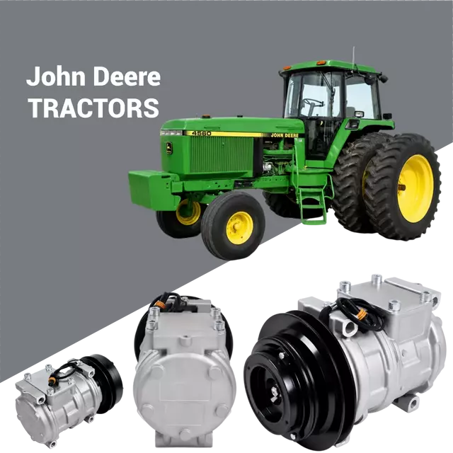 RE55422 John Deere A/C compressor aftermarket replacement for wholesale equipment parts supply