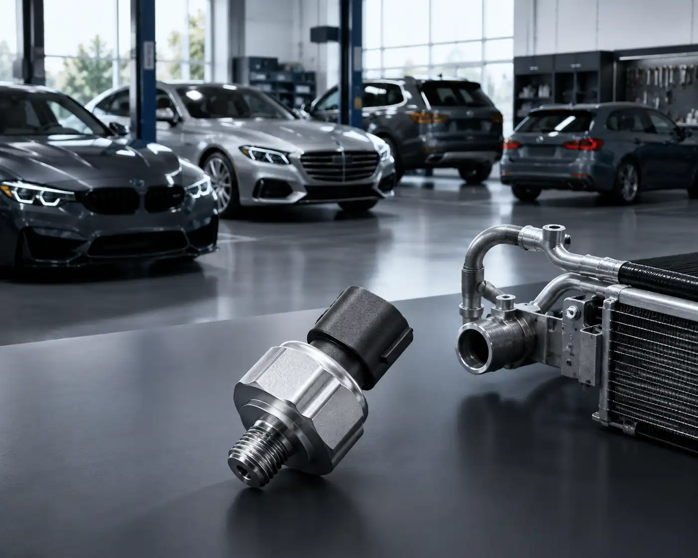 European premium vehicle AC pressure switch aftermarket supply for BMW Mercedes Audi Volkswagen applications