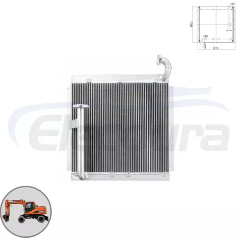Doosan DH150LC-7 油圧オイルクーラー 13C22000 卸売サプライヤー
