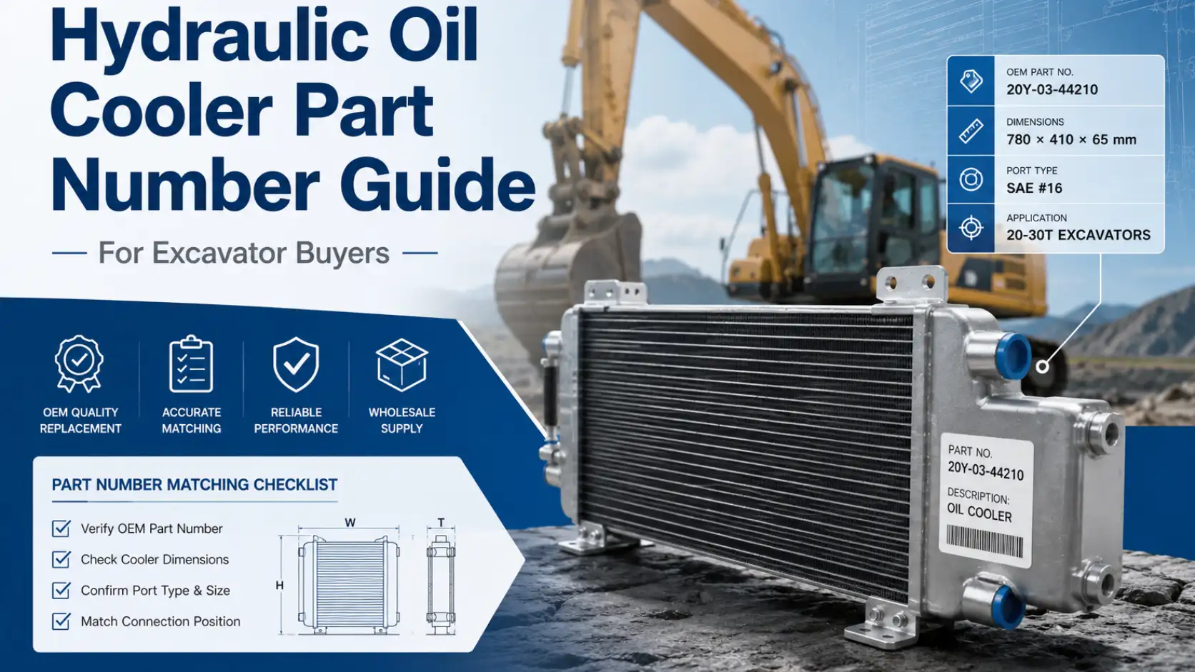 Hydraulic Oil Cooler Part Number Guide.webp