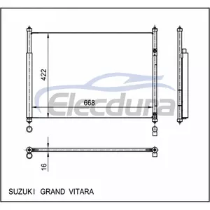 9531064J00 Suzuki Grand Vitara 2006-2008 Condensator A/C